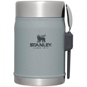 Stanley CLASSIC LEGENDARY FOOD JAR + SPORK | 14 OZ Hammertone Silver | 35284-GFJY