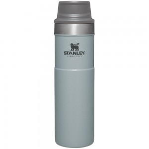 Stanley CLASSIC TRIGGER-ACTION TRAVEL MUG | 20 OZ Hammertone Silver | 06349-NRMV