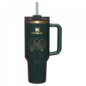 Stanley DECO COLLECTION QUENCHER H2.0 FLOWSTATE™ TUMBLER | 40 OZ Forest Gloss Deco | 71325-NPCA