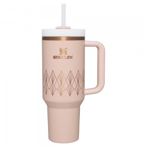 Stanley DECO COLLECTION QUENCHER H2.0 FLOWSTATE™ TUMBLER | 40 OZ Blush Gloss Deco | 86519-KXYB