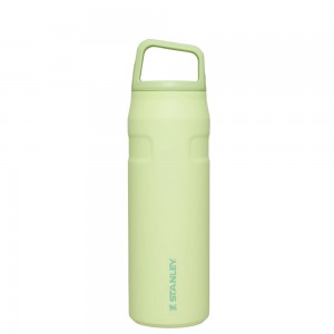 Stanley ICEFLOW™ BOTTLE WITH CAP AND CARRY+ LID | 24 OZ Citron | 05362-OEWH