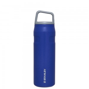 Stanley ICEFLOW™ BOTTLE WITH CAP AND CARRY+ LID | 24 OZ Lapis Glimmer | 24371-IWGL