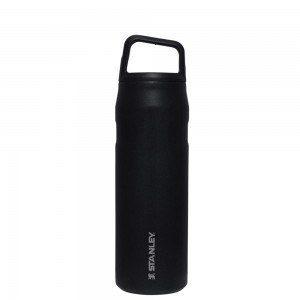 Stanley ICEFLOW™ BOTTLE WITH CAP AND CARRY+ LID | 24 OZ Black Glimmer | 30861-SUQY