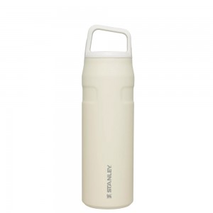 Stanley ICEFLOW™ BOTTLE WITH CAP AND CARRY+ LID | 24 OZ Cream Glimmer | 30745-IYFV