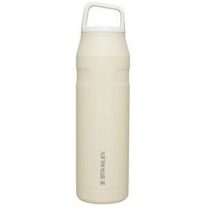 Stanley ICEFLOW™ BOTTLE WITH CAP AND CARRY+ LID | 36 OZ Cream Glimmer | 02167-EXPG