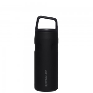 Stanley ICEFLOW™ BOTTLE WITH CAP AND CARRY+ LID | 16 OZ Black | 72946-QDXR