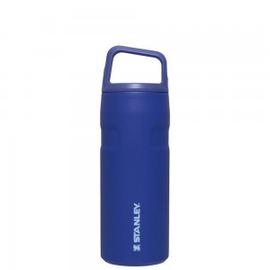 Stanley ICEFLOW™ BOTTLE WITH CAP AND CARRY+ LID | 16 OZ Lapis | 40897-DQNY