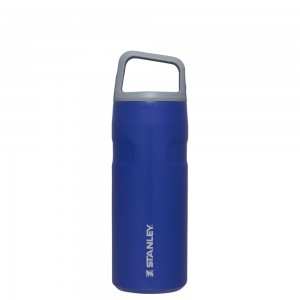 Stanley ICEFLOW™ BOTTLE WITH CAP AND CARRY+ LID | 16 OZ Lapis Glimmer | 79302-IVCS