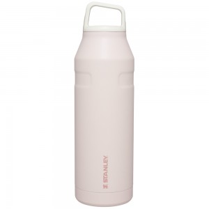 Stanley ICEFLOW™ BOTTLE WITH CAP AND CARRY+ LID | 50 OZ Rose Quartz Glimmer | 01629-ELCS