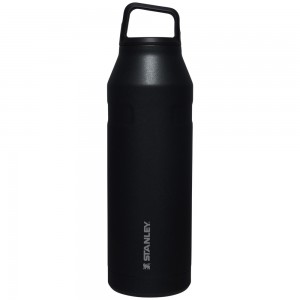 Stanley ICEFLOW™ BOTTLE WITH CAP AND CARRY+ LID | 50 OZ Black Glimmer | 01834-CEVJ