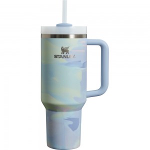 Stanley THE CLEAN SLATE QUENCHER H2.0 FLOWSTATE™ TUMBLER | 40 OZ Cool Serene Brushstroke | 42397-RJUY