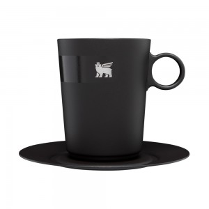 Stanley THE DAYBREAK CAFÉ LATTE CUP & STILLNESS SAUCER | 10.6 OZ Matte Black | 48960-BKHL