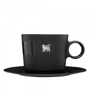 Stanley THE DAYBREAK CAPPUCCINO CUP & STILLNESS SAUCER | 6.5 OZ Foundry Black | 43527-JBWS