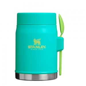 Stanley THE HEAT WAVE CLASSIC LEGENDARY FOOD JAR + SPORK | 14 OZ Tropical Teal | 24567-NBFD