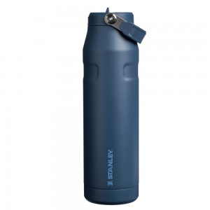 Stanley THE ICEFLOW™ BOTTLE WITH FLIP STRAW LID | 36 OZ Navy | 51732-KMQJ