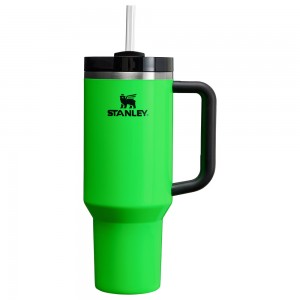 Stanley THE NEON QUENCHER H2.0 FLOWSTATE™ TUMBLER | 40 OZ Neon Green | 08539-DHMF