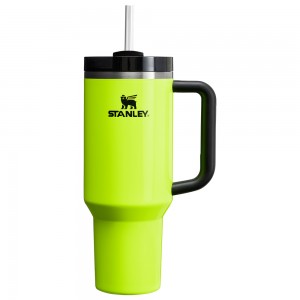 Stanley THE NEON QUENCHER H2.0 FLOWSTATE™ TUMBLER | 40 OZ Neon Yellow | 18207-CRQG