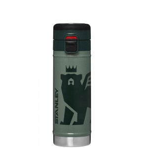 Stanley THE WILD IMAGINATION FLOWSTEADY™ BIG BEAR BOTTLE | 17 OZ Hammertone Green Cub | 10235-RWPQ