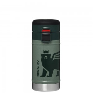 Stanley THE WILD IMAGINATION FLOWSTEADY™ BEAR CUB BOTTLE | 12 OZ Hammertone Green Cub | 56702-GCTN