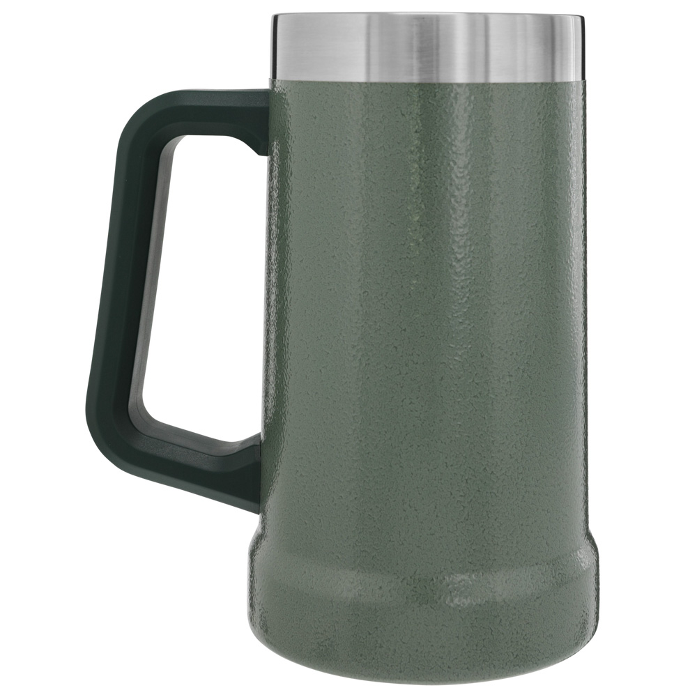 Stanley ADVENTURE BIG GRIP BEER STEIN | 24 OZ Hammertone Green | 18563-XZDJ