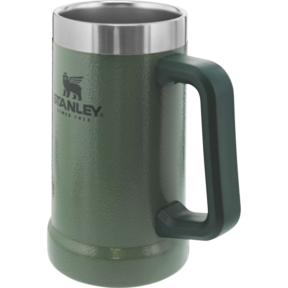 Stanley ADVENTURE BIG GRIP BEER STEIN | 24 OZ Hammertone Green | 18563-XZDJ