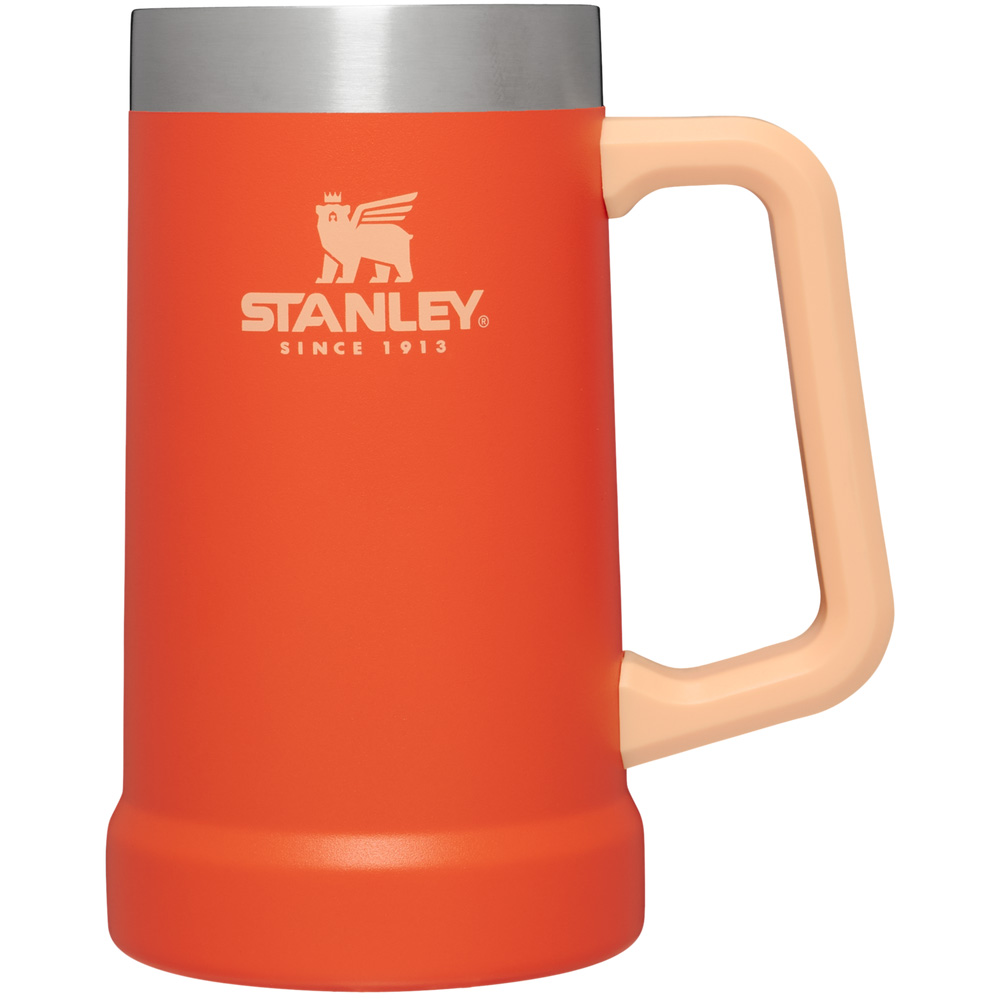 Stanley ADVENTURE BIG GRIP BEER STEIN | 24 OZ Tigerlily | 24106-OTXQ