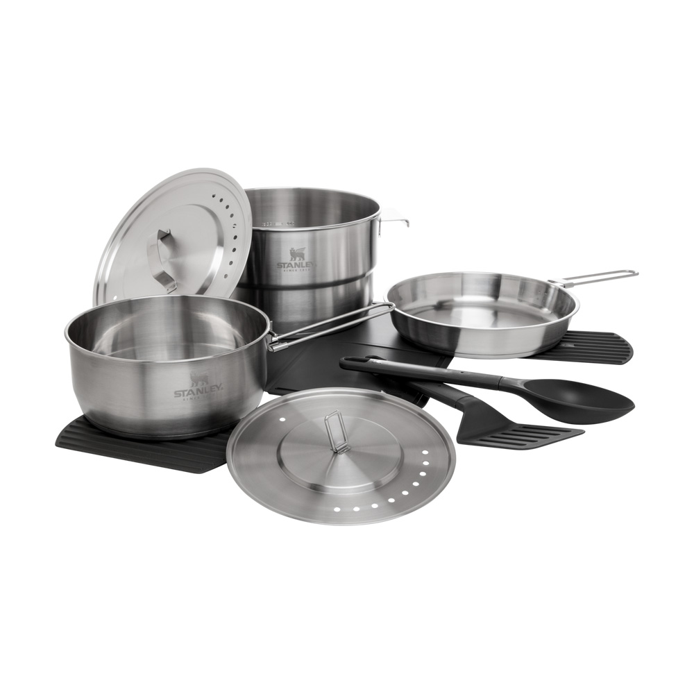 Stanley ADVENTURE EVEN-HEAT CAMP PRO COOKSET Stainless | 56903-KWFG