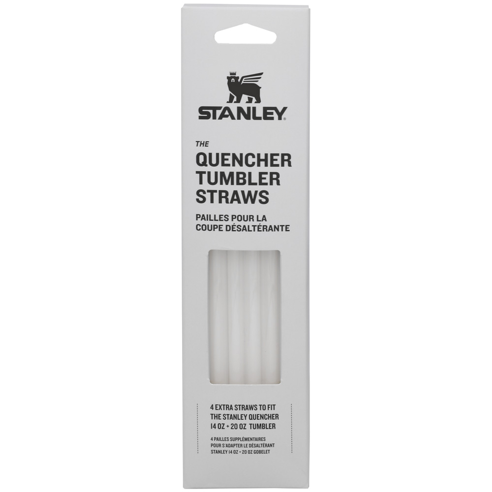 Stanley ADVENTURE QUENCHER TRAVEL TUMBLER STRAWS | 14 OZ TO 20 OZ | 4-PACK Clear | 95246-DACG