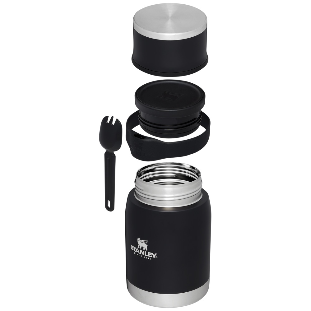 Stanley ADVENTURE TO-GO FOOD JAR + SPORK | 24 OZ Black Glow | 30428-FONA