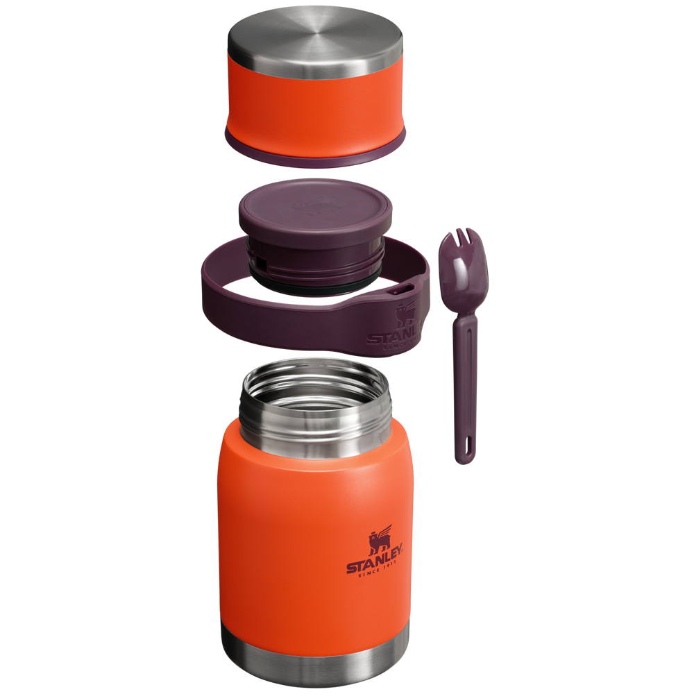 Stanley ADVENTURE TO-GO FOOD JAR + SPORK | 24 OZ Tigerlily Plum | 43180-NSJD