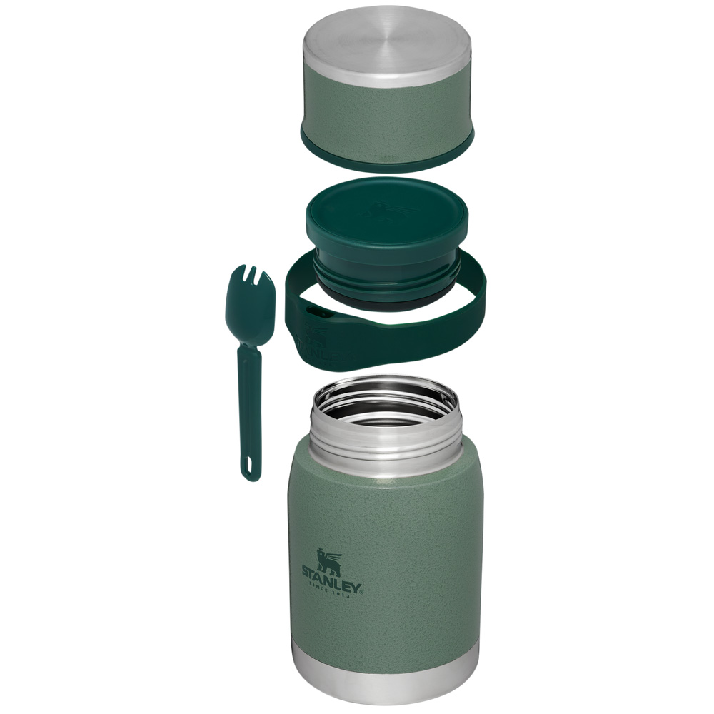 Stanley ADVENTURE TO-GO FOOD JAR + SPORK | 24 OZ Hammertone Green | 71536-SKJQ