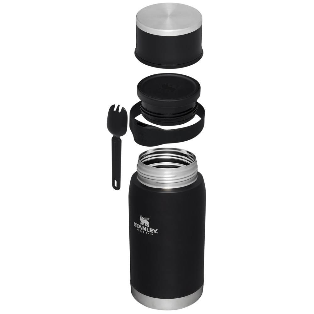 Stanley ADVENTURE TO-GO FOOD JAR + SPORK | 36 OZ Black Glow | 26753-XFHV