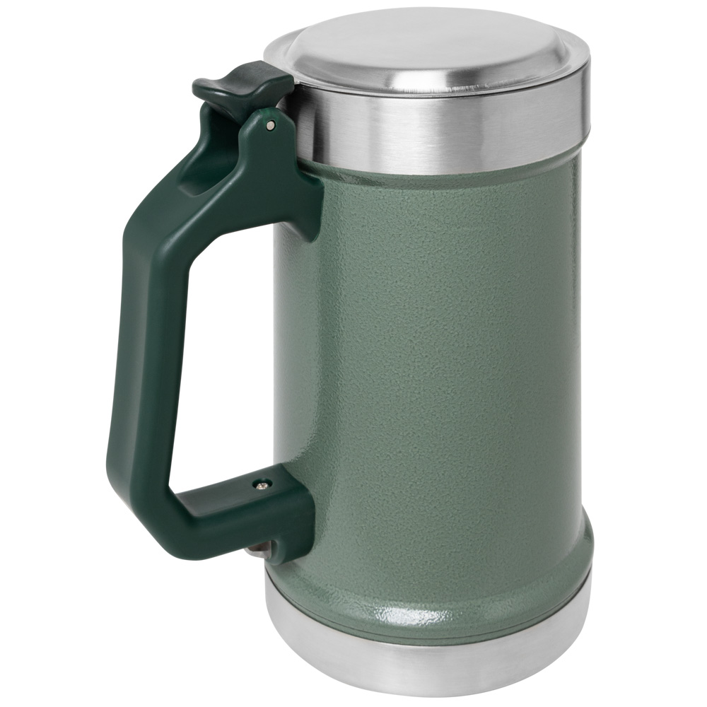 Stanley CLASSIC BOTTLE OPENER BEER STEIN | 24 OZ Hammertone Green | 87493-TICP