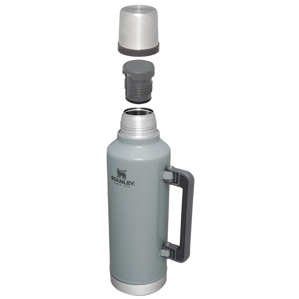 Stanley CLASSIC LEGENDARY BOTTLE | 2.5 QT Hammertone Silver | 92461-CNWT