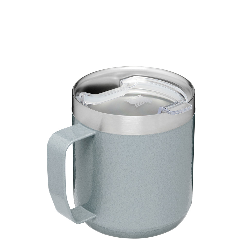 Stanley CLASSIC LEGENDARY CAMP MUG | 12 OZ Hammertone Silver | 57432-BGUM