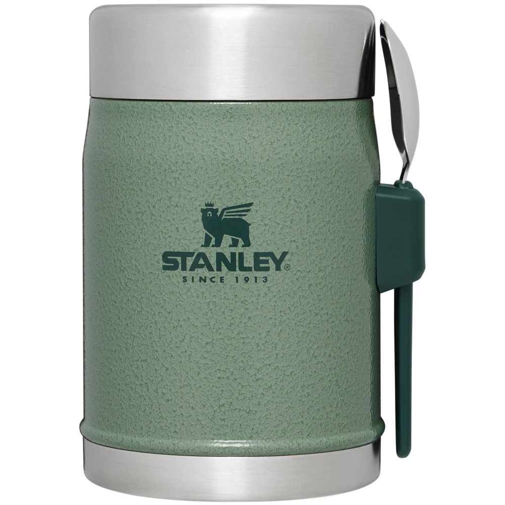 Stanley CLASSIC LEGENDARY FOOD JAR + SPORK | 14 OZ Hammertone Green | 73180-UIHE