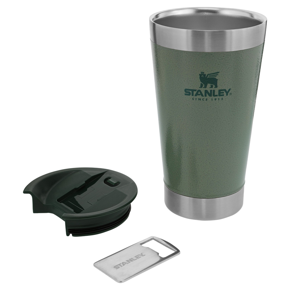 Stanley CLASSIC STAY CHILL BEER PINT | 16 OZ Hammertone Green | 12693-HPTD