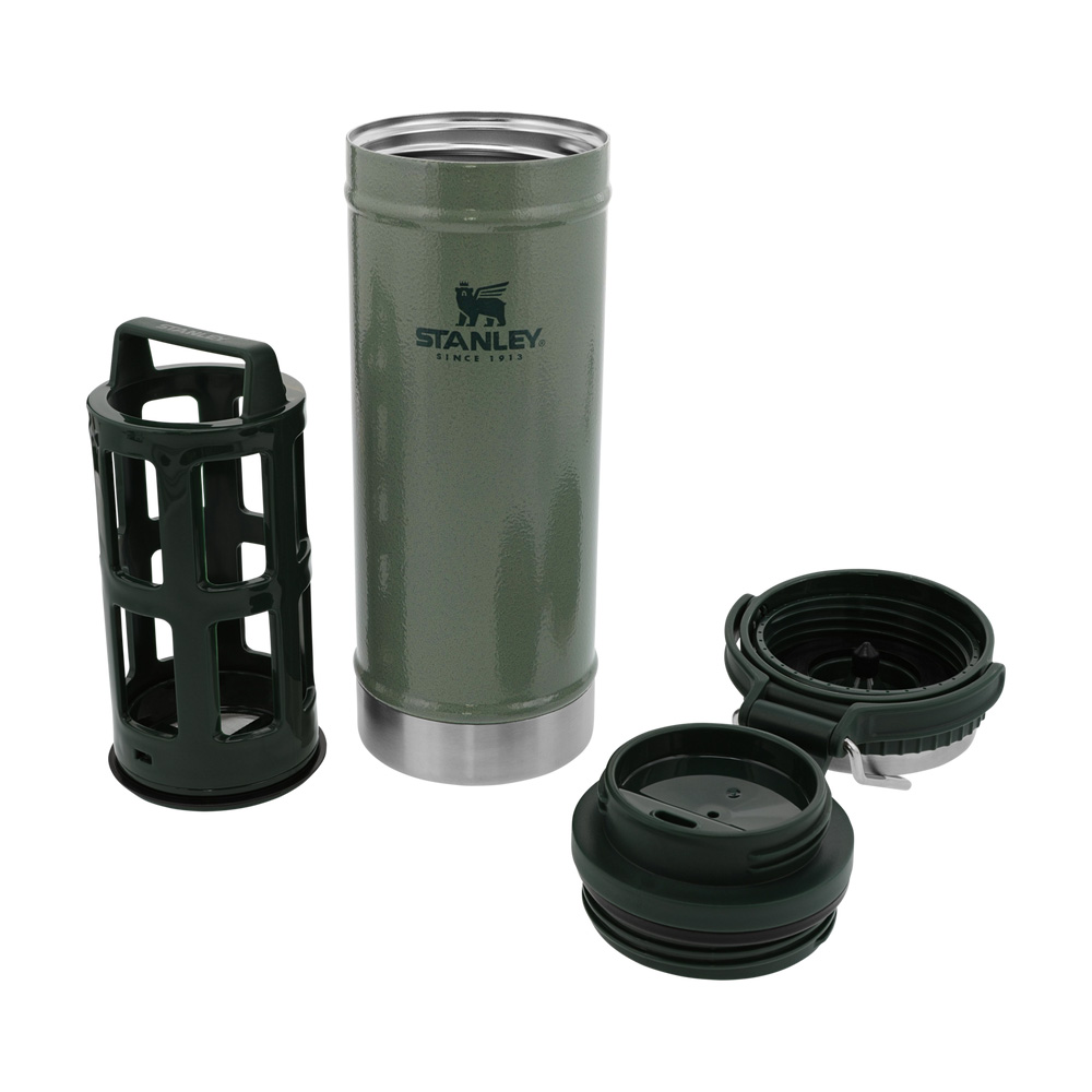 Stanley CLASSIC TRAVEL MUG FRENCH PRESS | 16 OZ Hammertone Green | 65214-SKJU