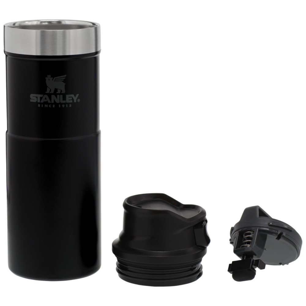 Stanley CLASSIC TRIGGER-ACTION TRAVEL MUG | 16 OZ Matte Black | 58341-SQGF