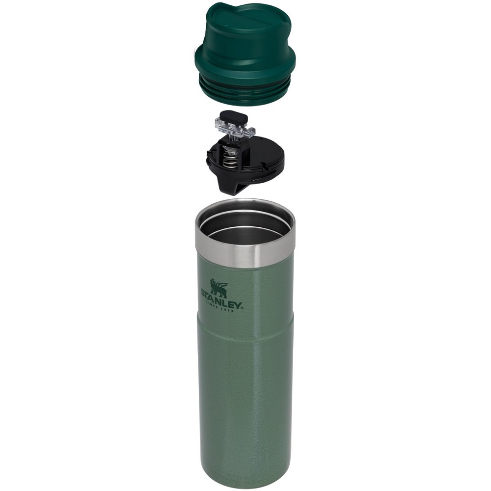 Stanley CLASSIC TRIGGER-ACTION TRAVEL MUG | 20 OZ Hammertone Green | 71530-HPOE