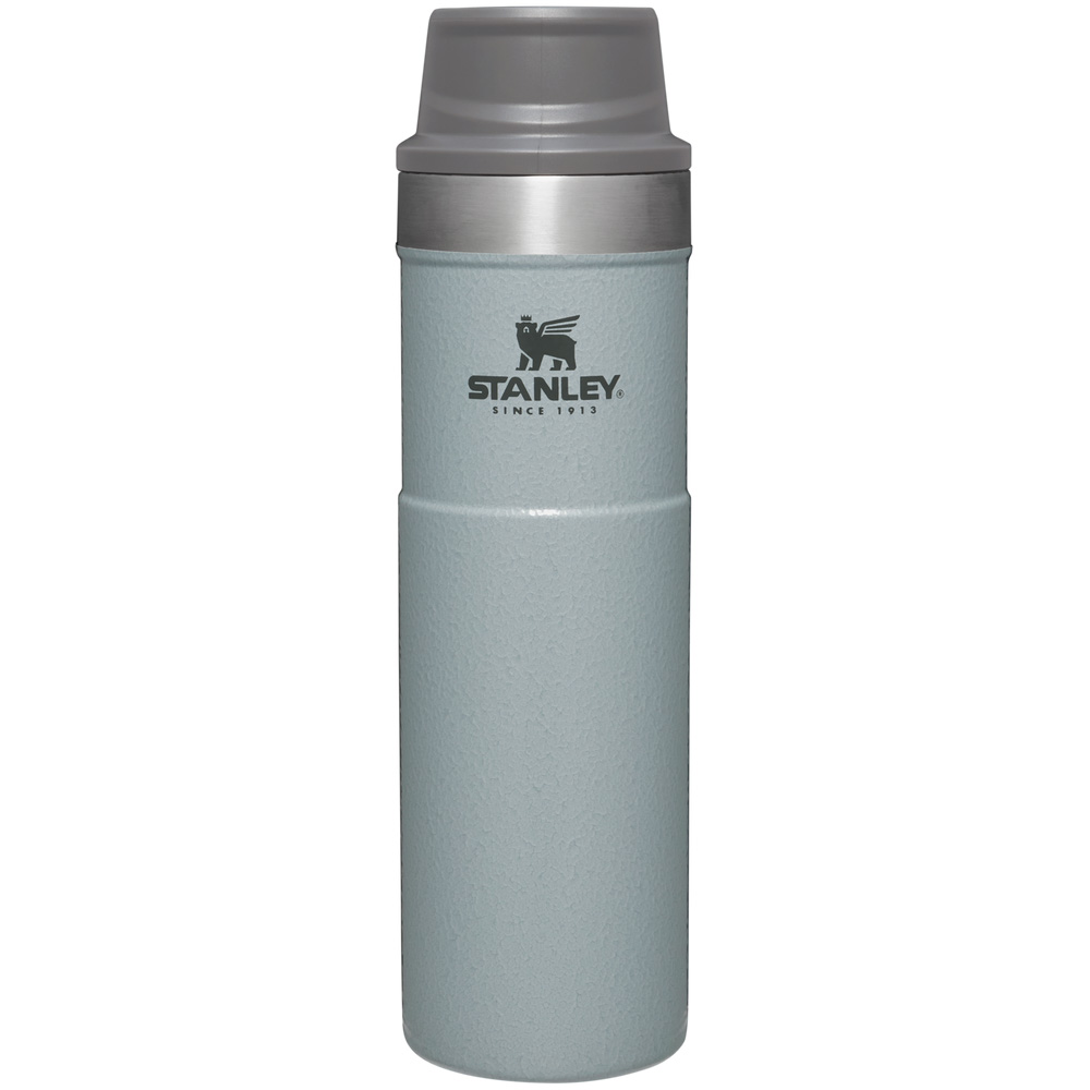 Stanley CLASSIC TRIGGER-ACTION TRAVEL MUG | 20 OZ Hammertone Silver | 06349-NRMV