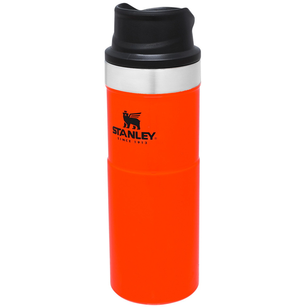 Stanley CLASSIC TRIGGER-ACTION TRAVEL MUG | 16 OZ Blaze Orange | 17052-ANUM