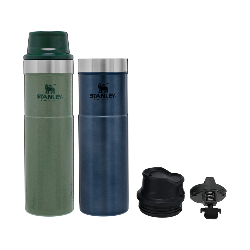 Stanley CLASSIC TRIGGER-ACTION TRAVEL MUG TWIN PACK | 20 OZ Hammertone Green | 95071-PRVX