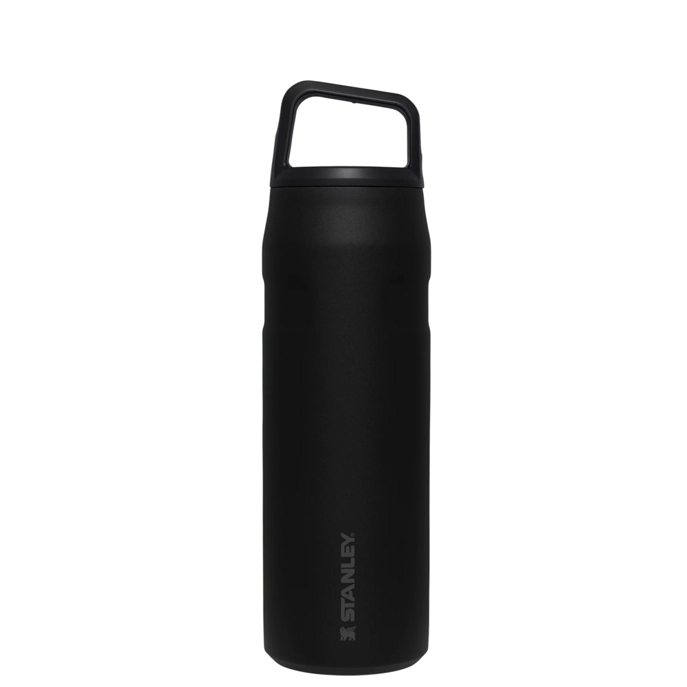 Stanley ICEFLOW™ BOTTLE WITH CAP AND CARRY+ LID | 24 OZ Black | 29567-XSIY