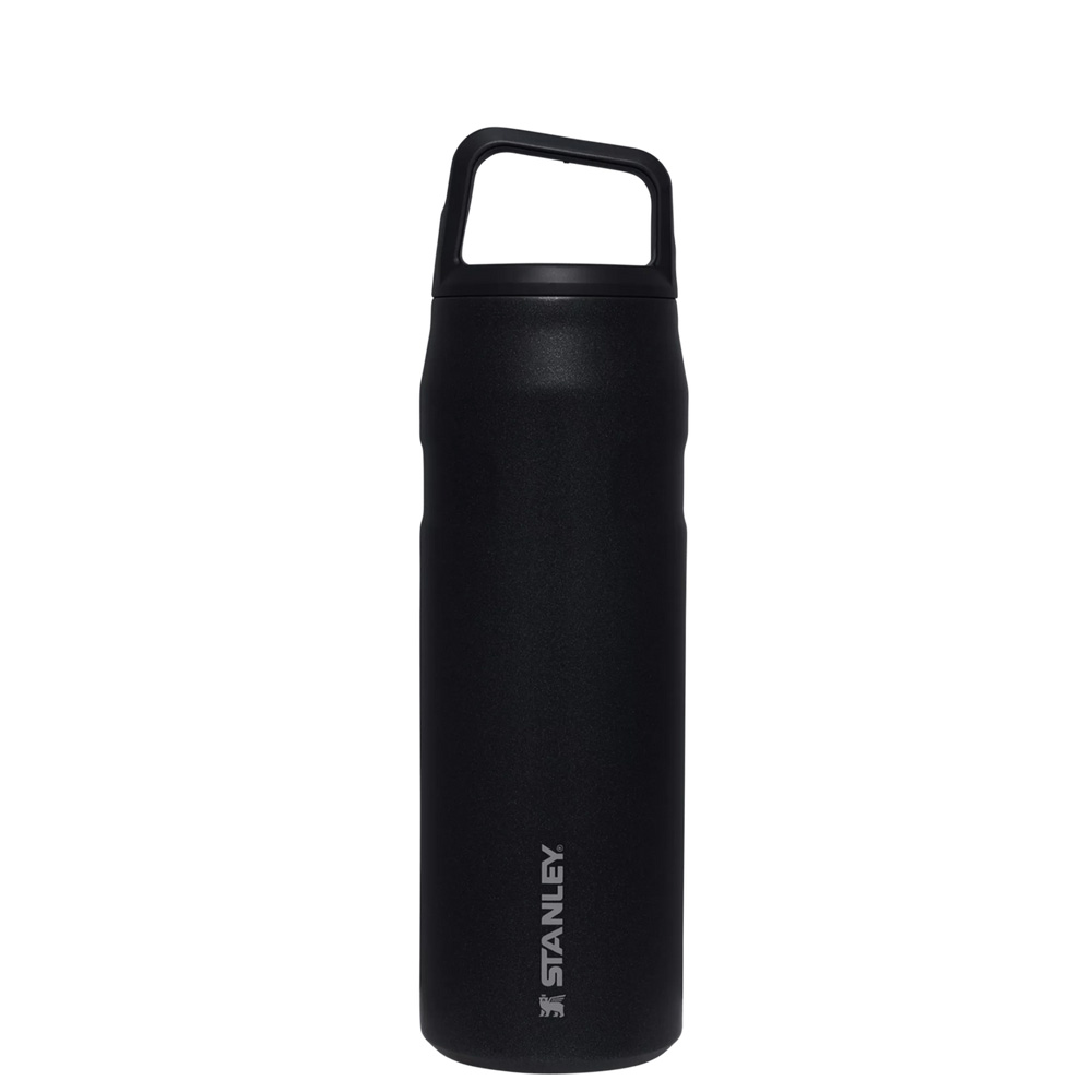 Stanley ICEFLOW™ BOTTLE WITH CAP AND CARRY+ LID | 24 OZ Black Glimmer | 30861-SUQY