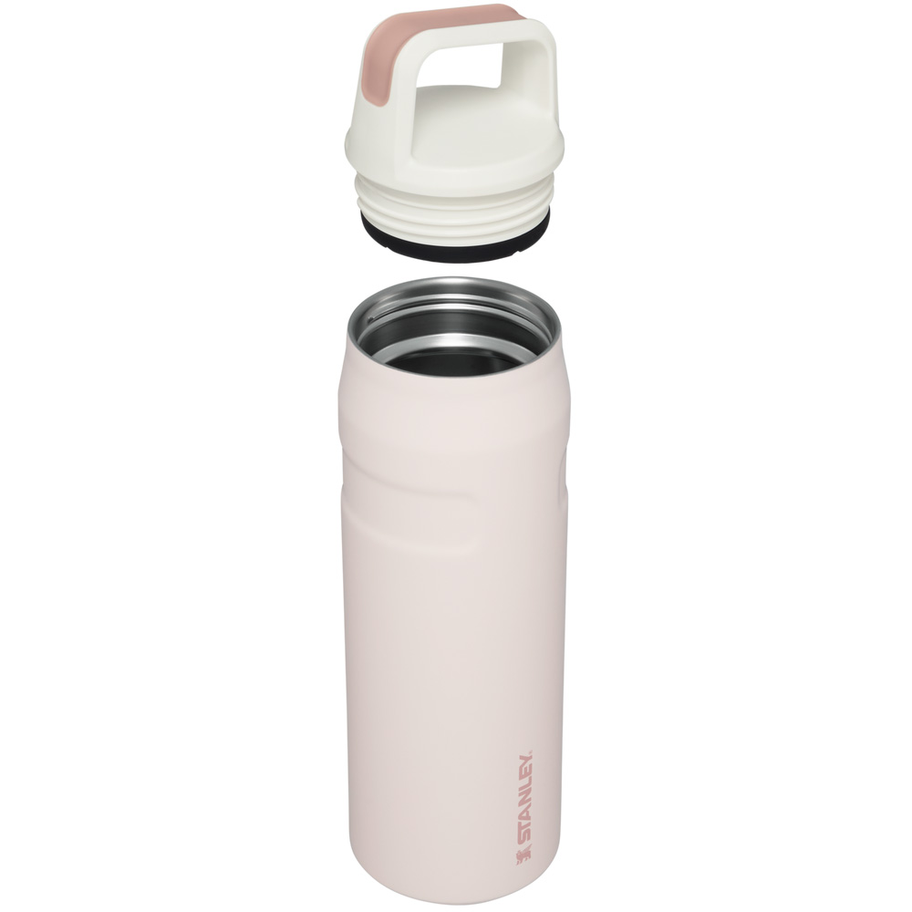 Stanley ICEFLOW™ BOTTLE WITH CAP AND CARRY+ LID | 24 OZ Rose Quartz Glimmer | 59028-CRMI