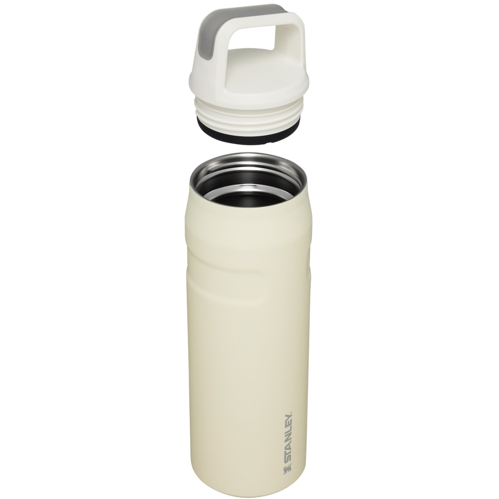 Stanley ICEFLOW™ BOTTLE WITH CAP AND CARRY+ LID | 24 OZ Cream Glimmer | 30745-IYFV