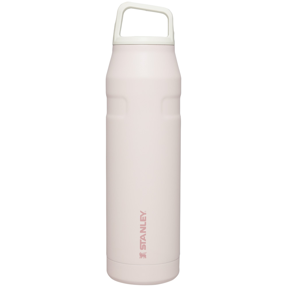 Stanley ICEFLOW™ BOTTLE WITH CAP AND CARRY+ LID | 36 OZ Rose Quartz Glimmer | 73290-IVZB