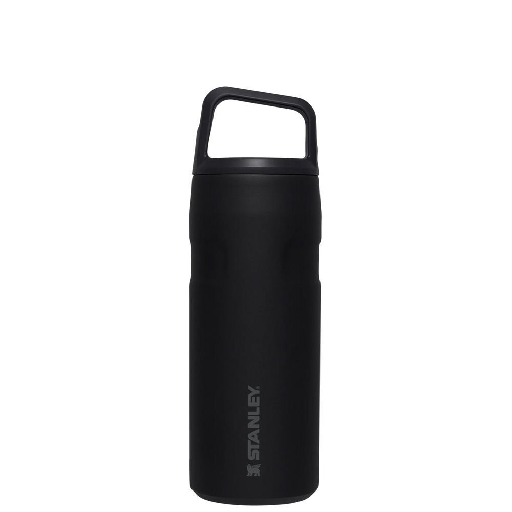 Stanley ICEFLOW™ BOTTLE WITH CAP AND CARRY+ LID | 16 OZ Black | 72946-QDXR