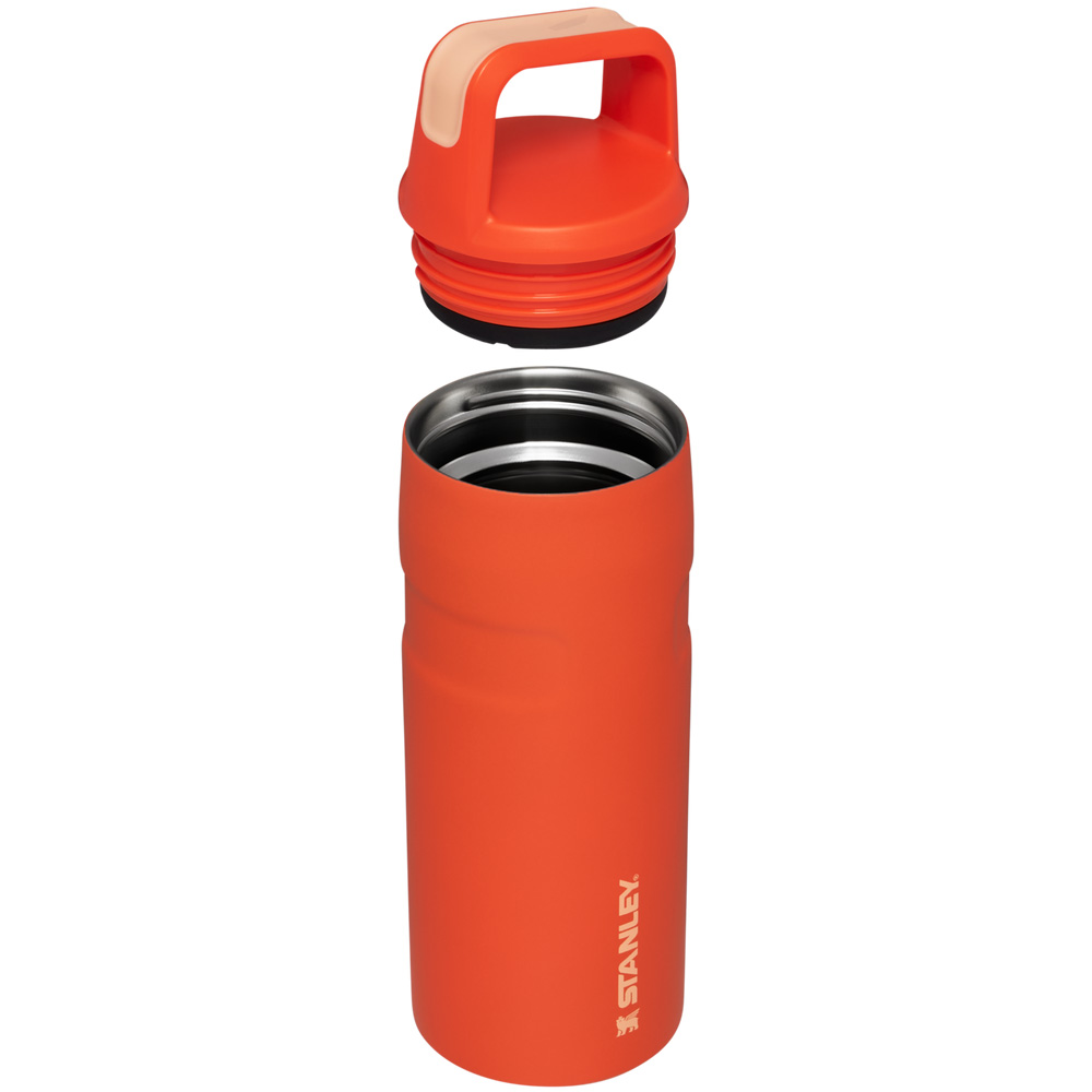 Stanley ICEFLOW™ BOTTLE WITH CAP AND CARRY+ LID | 16 OZ Tigerlily | 15726-HTQP